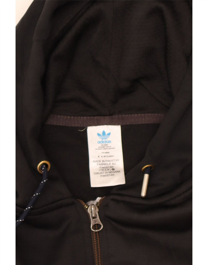 Adidas Pull à capuche zippé pour homme 2XL Rouge Colourblock Polyester