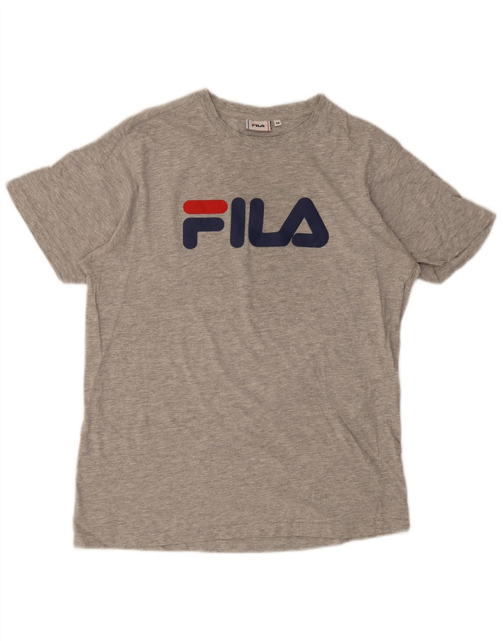 Fila T-Shirt Graphique Homme Gris Moyen Moucheté