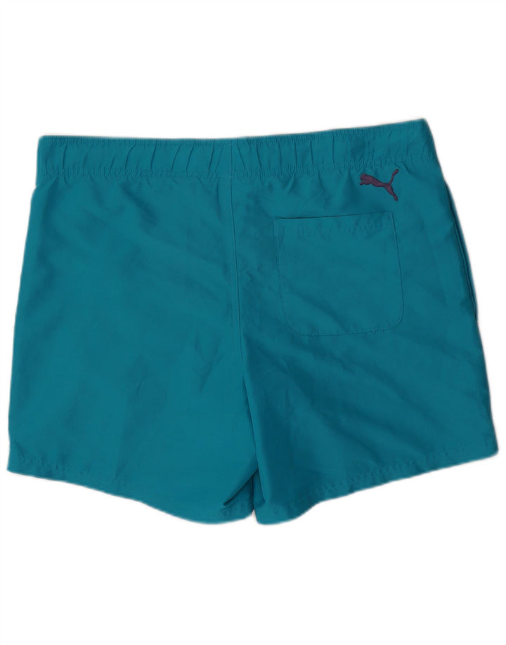 Puma Short de Bain Graphic Homme Bleu Moyen Polyester