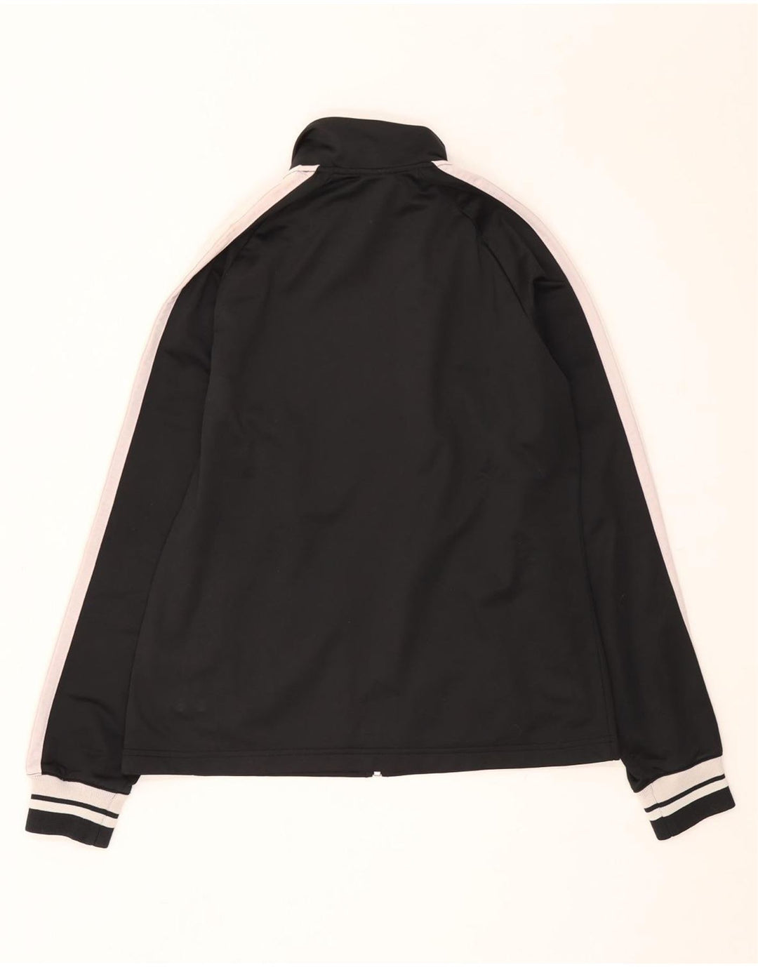 Asics Veste de survêtement pour femme UK 14 Large Noir Colorblock Polyester