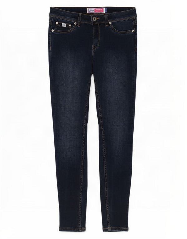 Superdry Jean Alexia Jegging Femme W28 L30 Bleu Coton