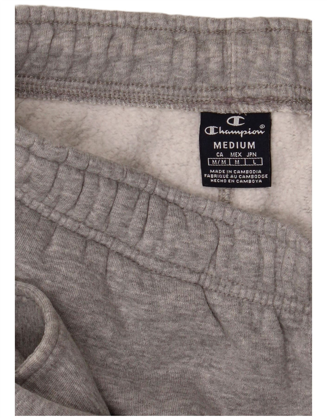 Champion Pantalon de Survêtement Graphique Homme Gris Moyen