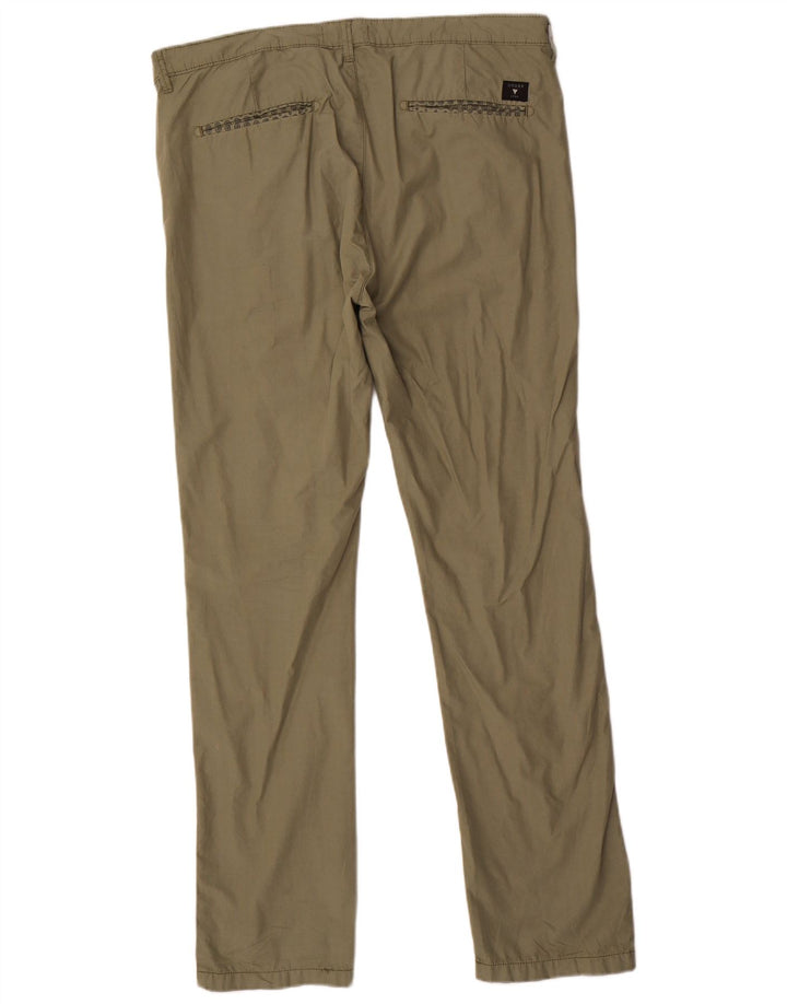 Guess Pantalon Chino Droit Homme W34 L33 Kaki Coton