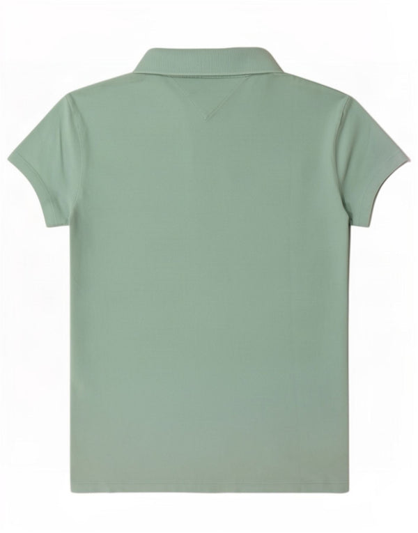 Tommy Hilfiger Polo Slim Fit pour femme UK 12 Turquoise moyen