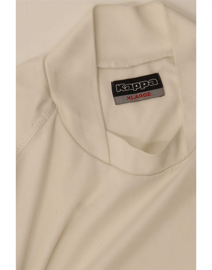 Kappa T-Shirt Graphique Homme XL Blanc