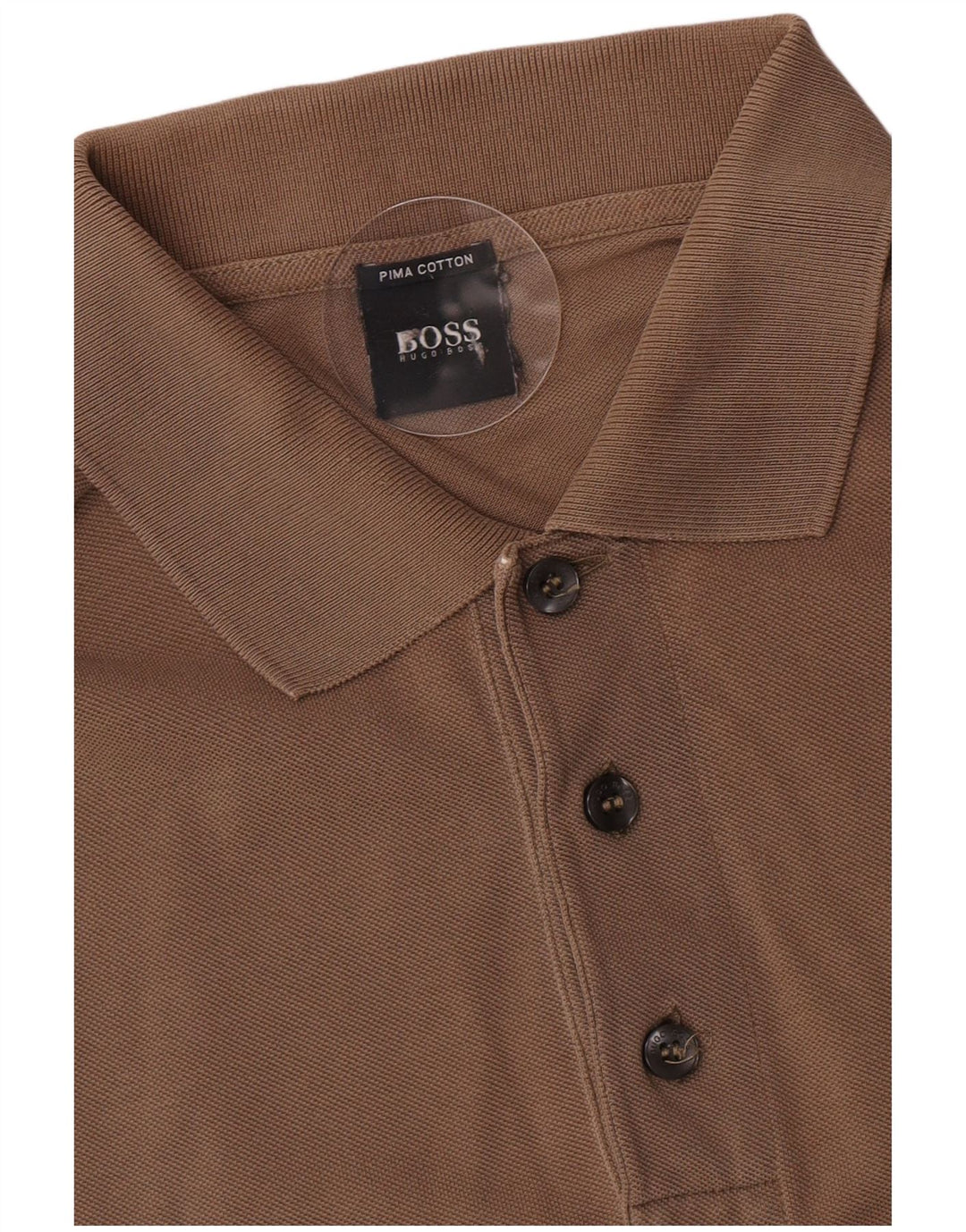 Hugo Boss Polo Homme Petit Marron Coton