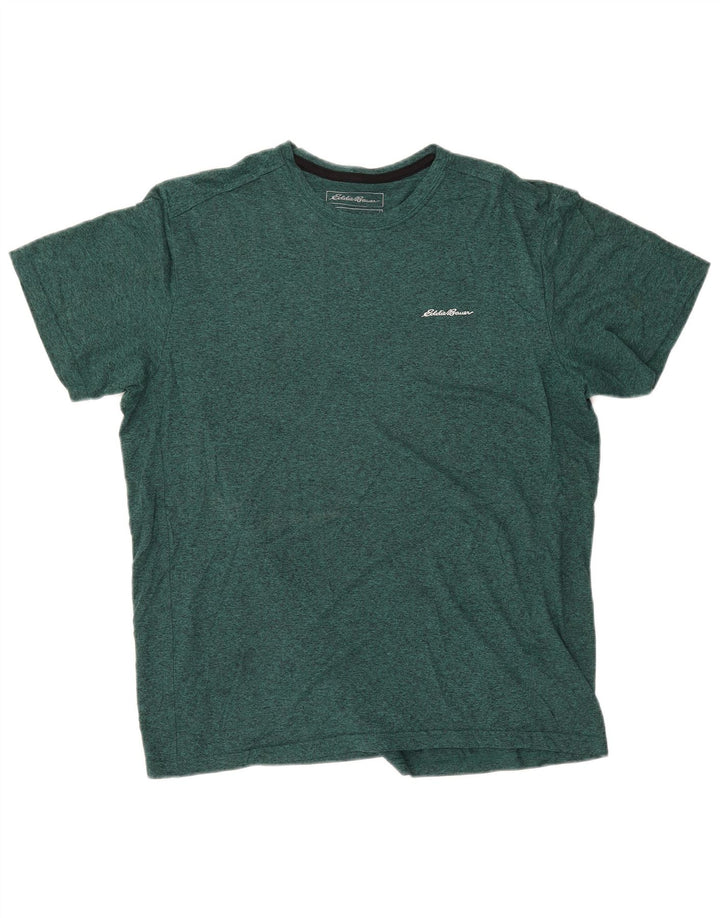 Eddie Bauer T-shirt coupe classique pour homme en polyester moucheté vert grand