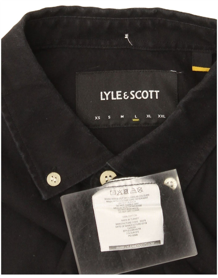 Lyle & Scott Chemise Homme Large Noir Coton