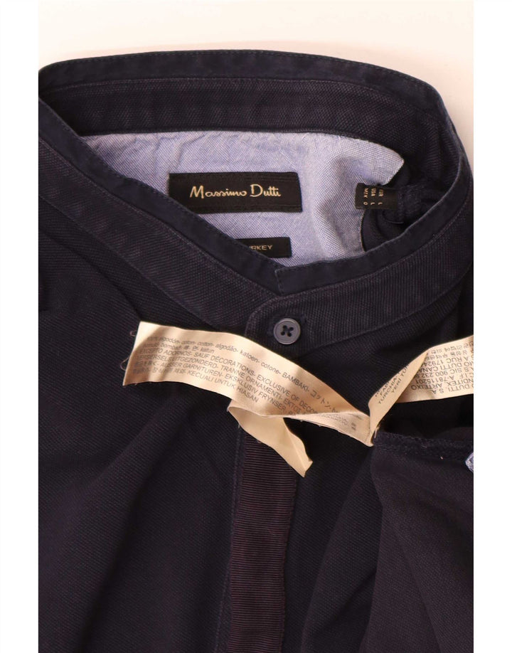 Massimo Dutti Polo Homme Grand Bleu Marine Coton