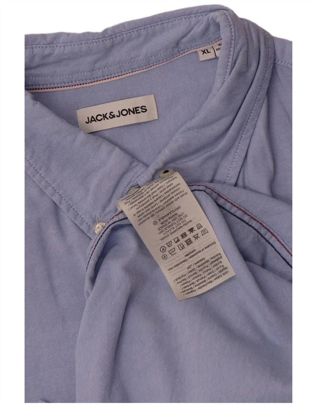 Jack & Jones Chemise Homme XL Bleu Coton