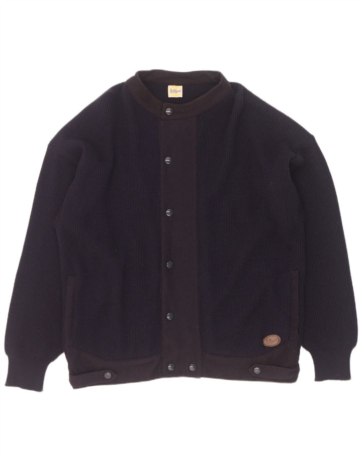 Ruffo Cardigan Pull XL Bleu Marine Homme