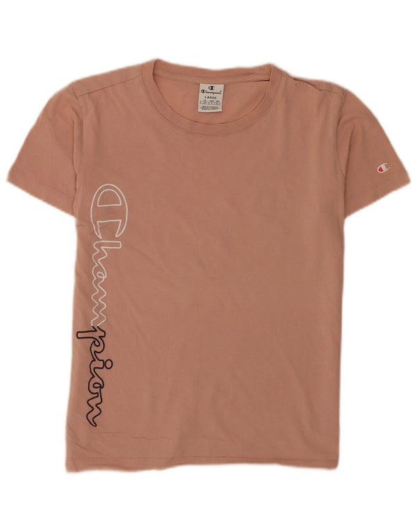 Champion T-Shirt Graphique Femme UK 14 Large Rose