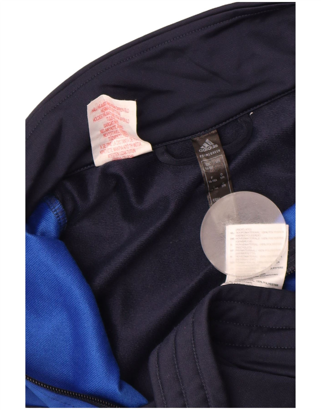 ADIDAS Veste de survêtement pour garçon 14-15 ans Bleu marine Colourblock