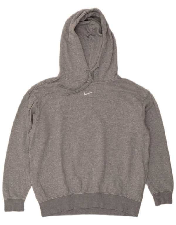 Nike Pull à capuche surdimensionné pour femme UK 6 XS Gris Coton