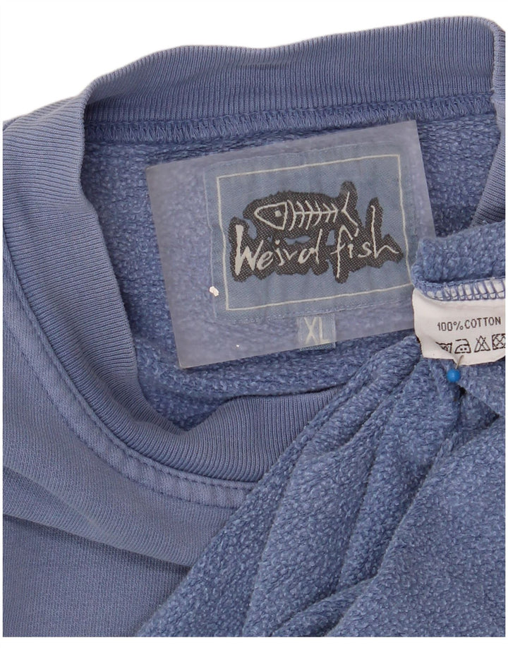 Weird Fish Sweat Homme Pull XL Bleu Coton