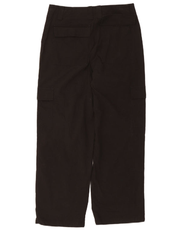 Zara Pantalon court cargo droit pour femme Petit W26 L25 Coton noir