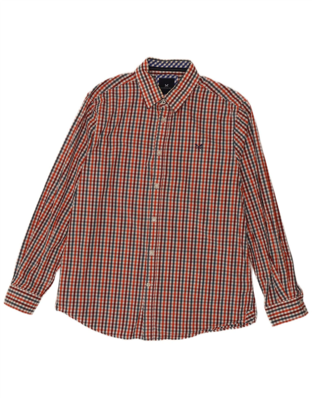 Crew Clothing Chemise coupe classique pour homme en coton vichy multicolore