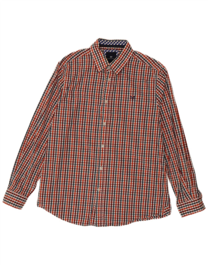 Crew Clothing Chemise coupe classique pour homme en coton vichy multicolore