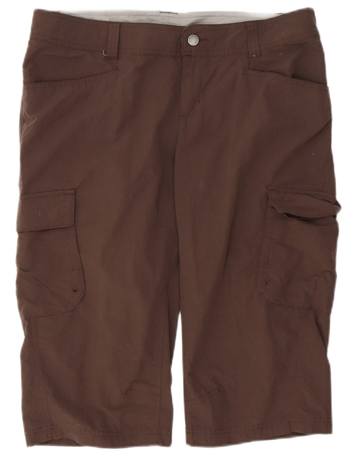 Columbia Bermuda Cargo pour femme US 12 Large W36 Nylon marron