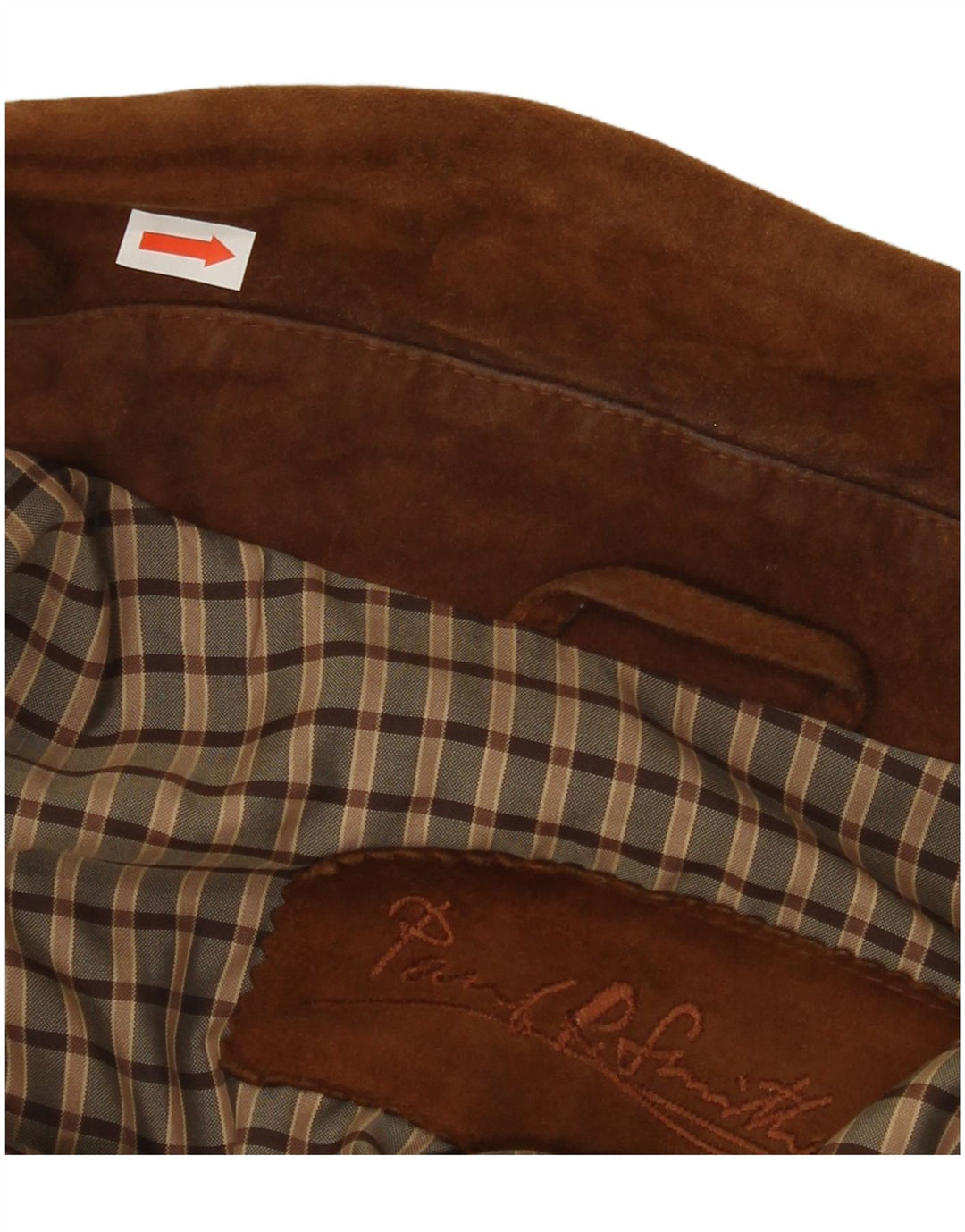 PAUL SMITH Veste en Daim Homme IT 50 Grand Cuir Marron