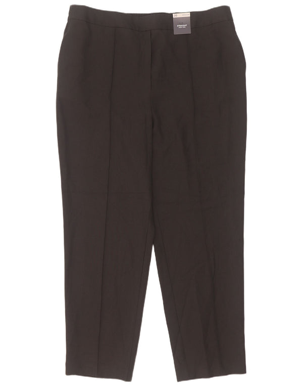 Marks & Spencer Pantalon de costume taille haute pour femme UK 20 2XL W36 L30 Noir