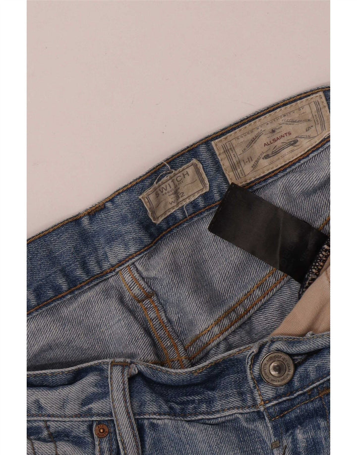 All Saints Short en Jean W32 Bleu Moyen Coton Homme