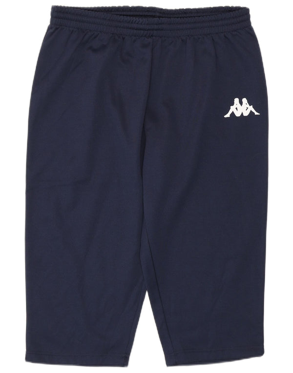 KAPPA Pantalon de Survêtement Capri Femme UK 18 XL Bleu Marine Polyester