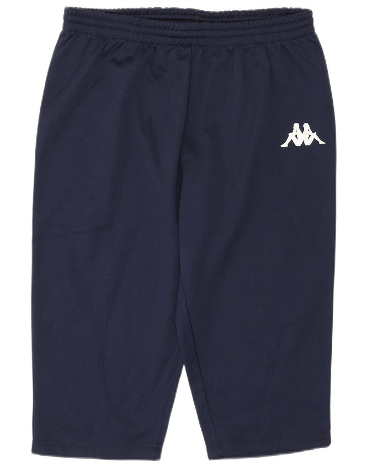 KAPPA Pantalon de Survêtement Capri Femme UK 18 XL Bleu Marine Polyester