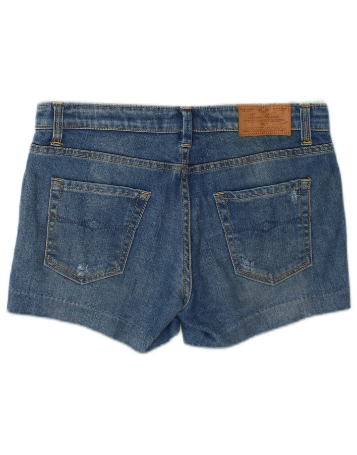 Zara Short en jean pour femme EU 38 Small W28 Bleu