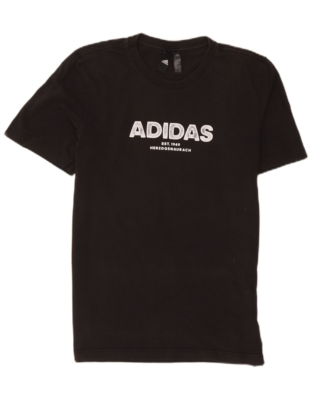 Adidas T-shirt graphique pour homme en coton noir moyen