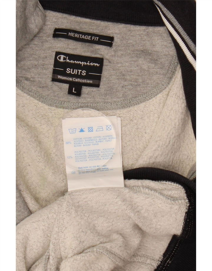 Champion Veste de survêtement Heritage Fit pour femme UK 16 Large Gris