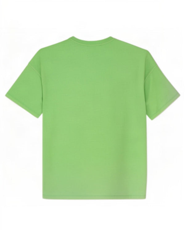 Zara Homme T-Shirt Top Large Vert Coton
