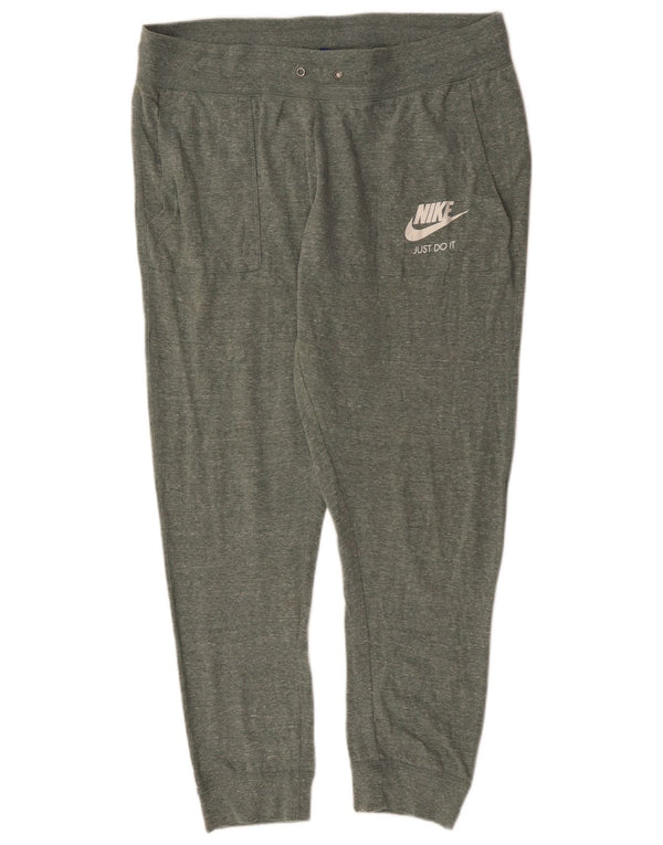 NIKE Pantalon de survêtement pour femme Joggers UK 18 XL Coton moucheté vert