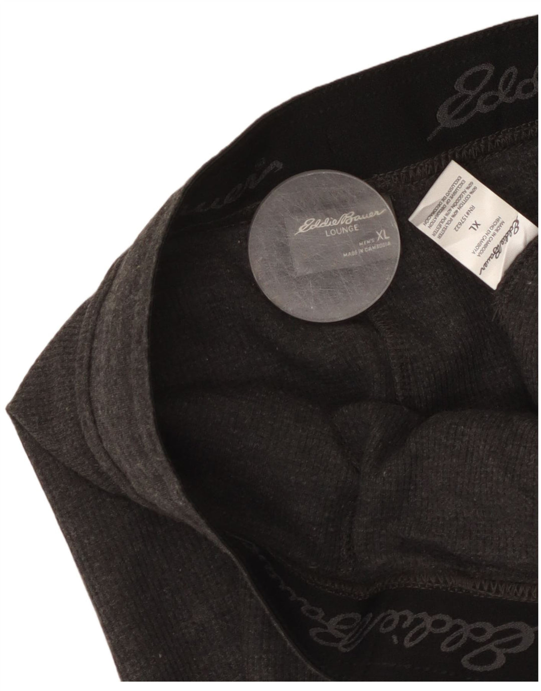 Eddie Bauer Short de sport pour homme XL en coton gris