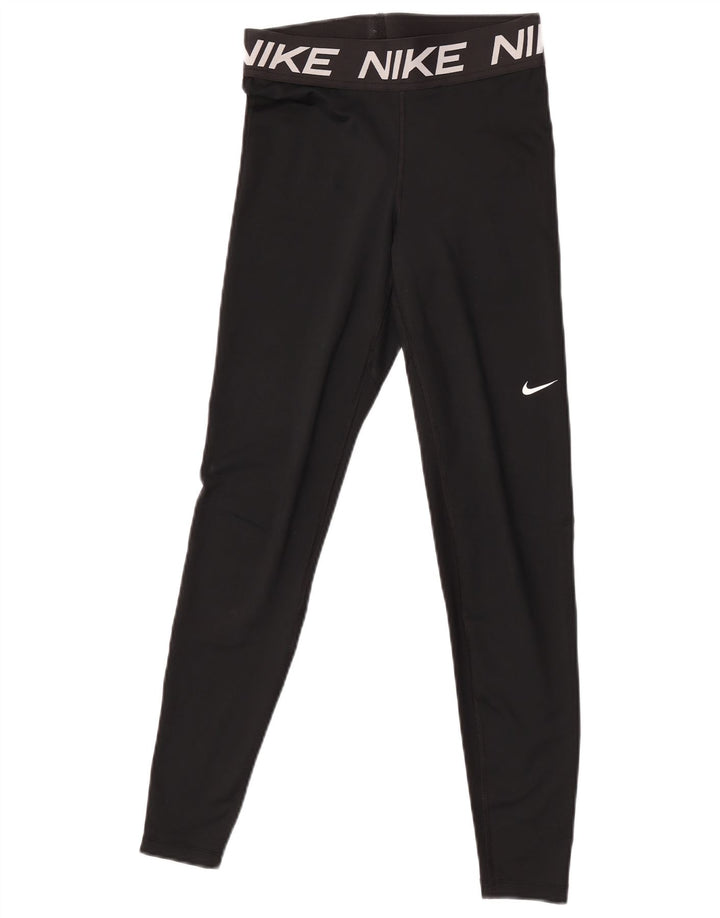 Nike Legging graphique Dri Fit pour femme UK 8 Small Noir