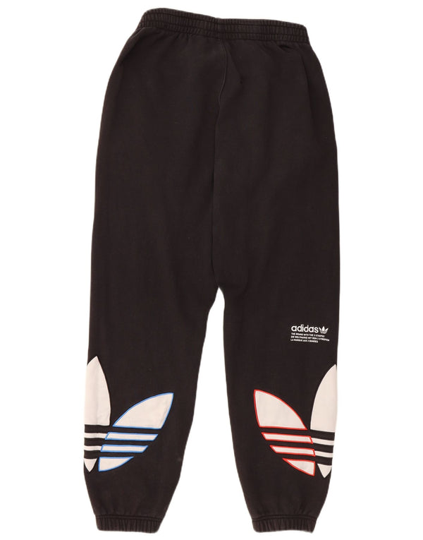 Adidas Pantalon de survêtement graphique pour homme en coton noir moyen