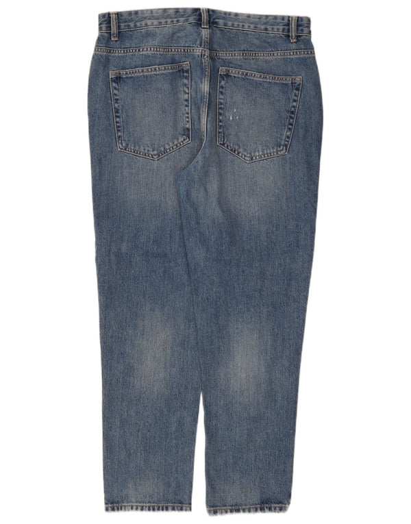 Zara Jean fuselé pour homme EU 42 Large W32 L27 Bleu Coton