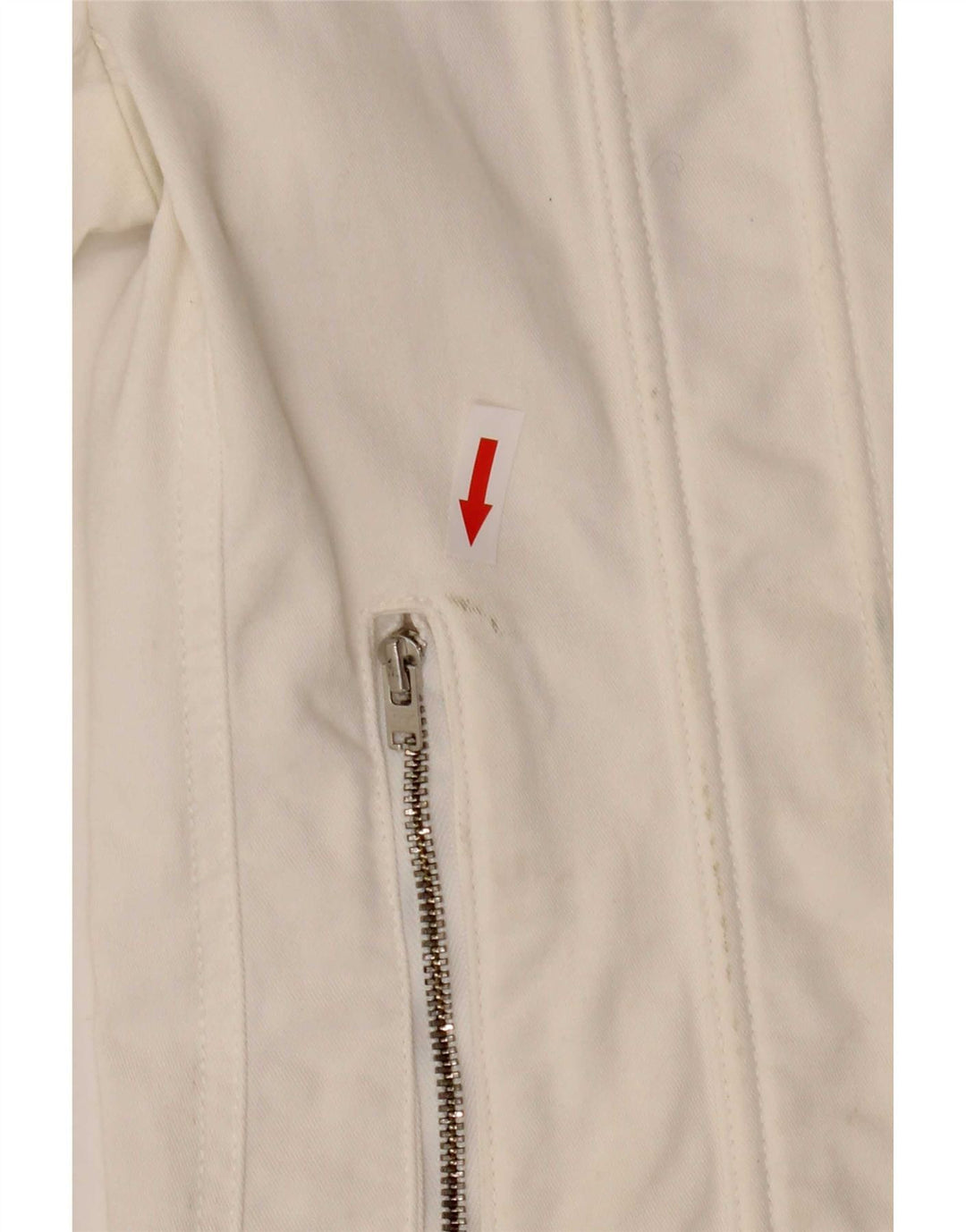 Gant Womens Bomber Jacket UK 12 Moyen Blanc Coton