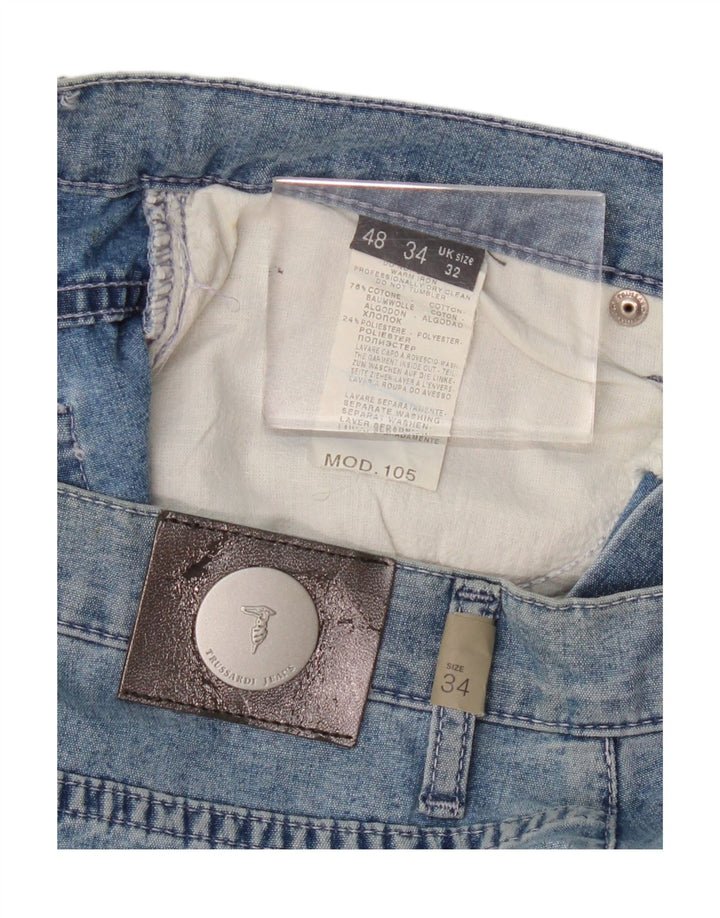 Trussardi Jean Droit W32 L30 Bleu Coton Femme