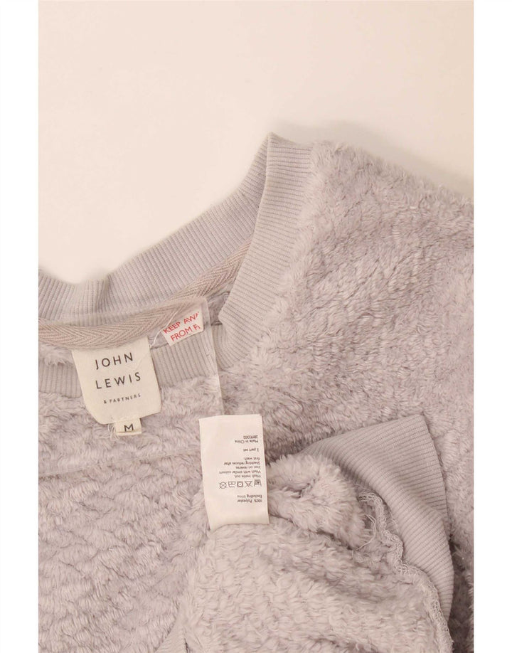 John Lewis Pull polaire surdimensionné pour femme UK 14 Gris moyen Polyester
