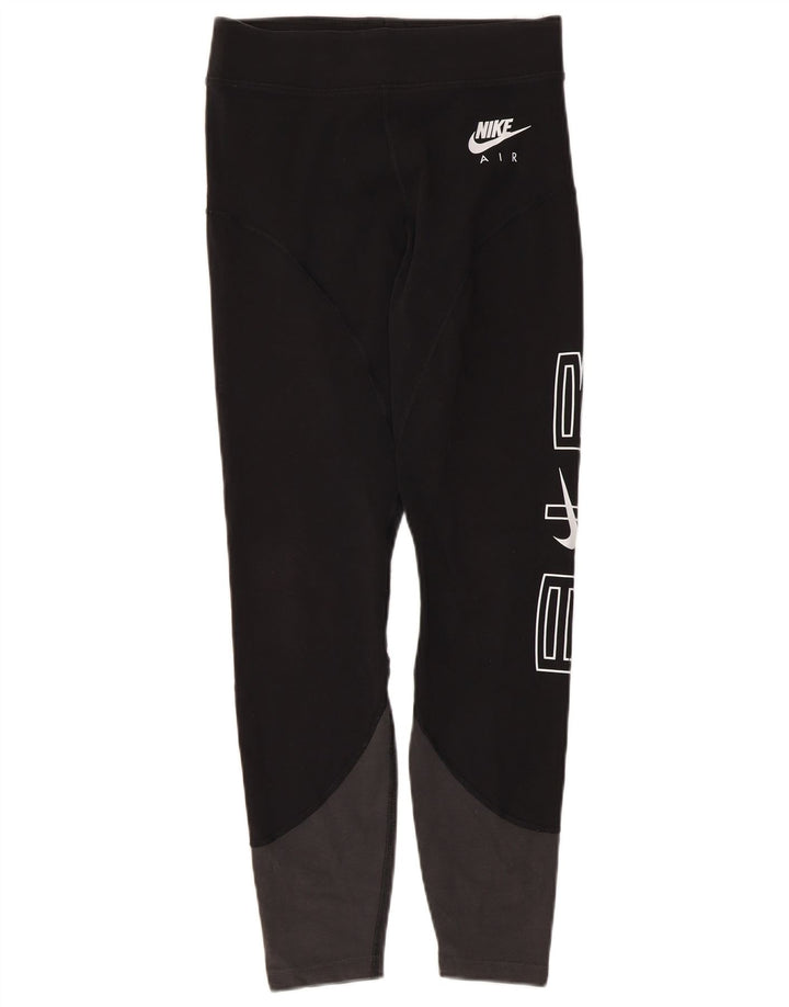 Nike Legging graphique pour femme UK 42 en coton color block noir moyen