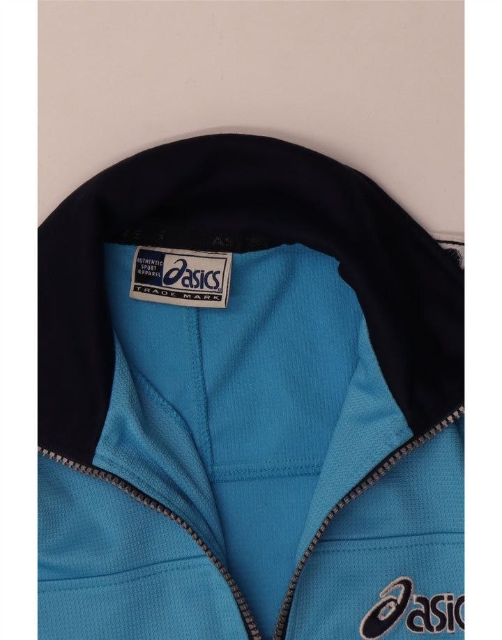 Asics Graphic Survêtement Top Veste Garçon 9-10 Ans Bleu Colorblock