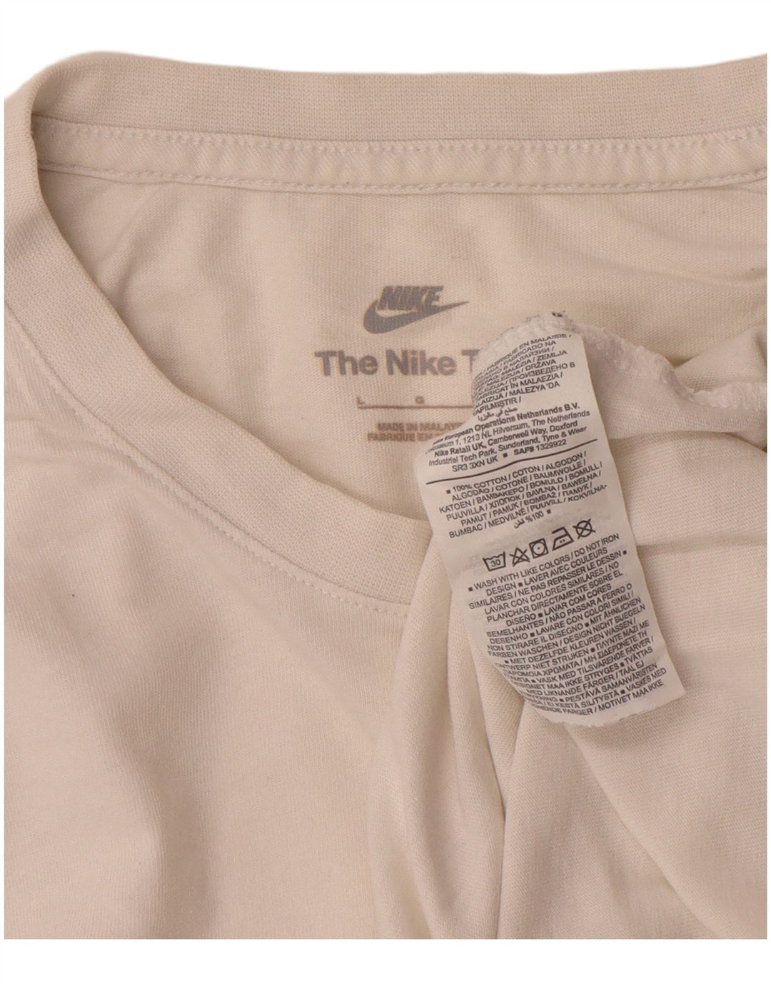 Nike T-Shirt Homme Grand Blanc Coton