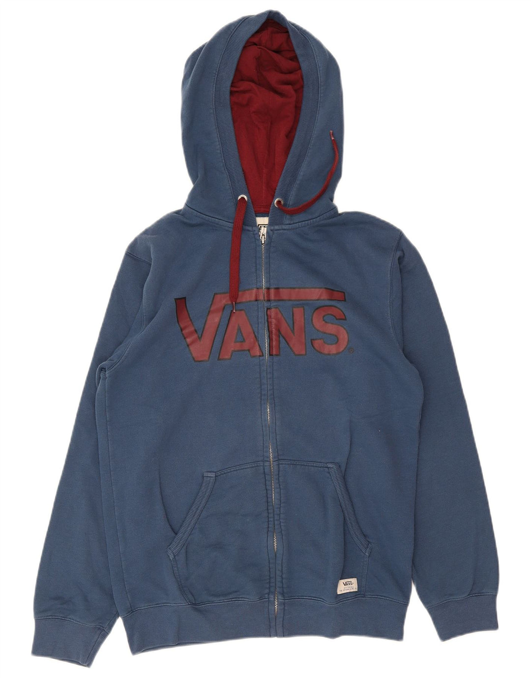 Vans Sweat à capuche zippé Graphic Homme Bleu Moyen Coton