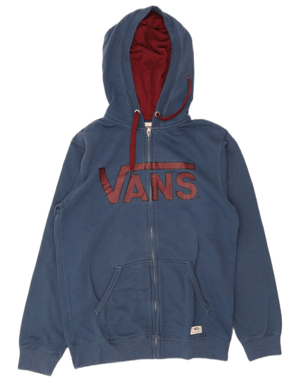 Vans Sweat à capuche zippé Graphic Homme Bleu Moyen Coton