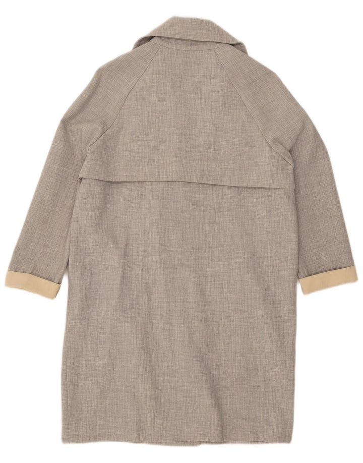 Topshop Trench-Coat Oversize Femme UK 8 Petit Gris Polyester