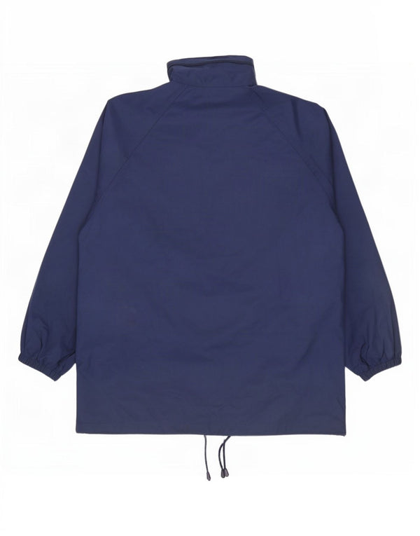 St. Bernard Veste de pluie surdimensionnée à capuche pour femme UK 10 Small Bleu marine PVC