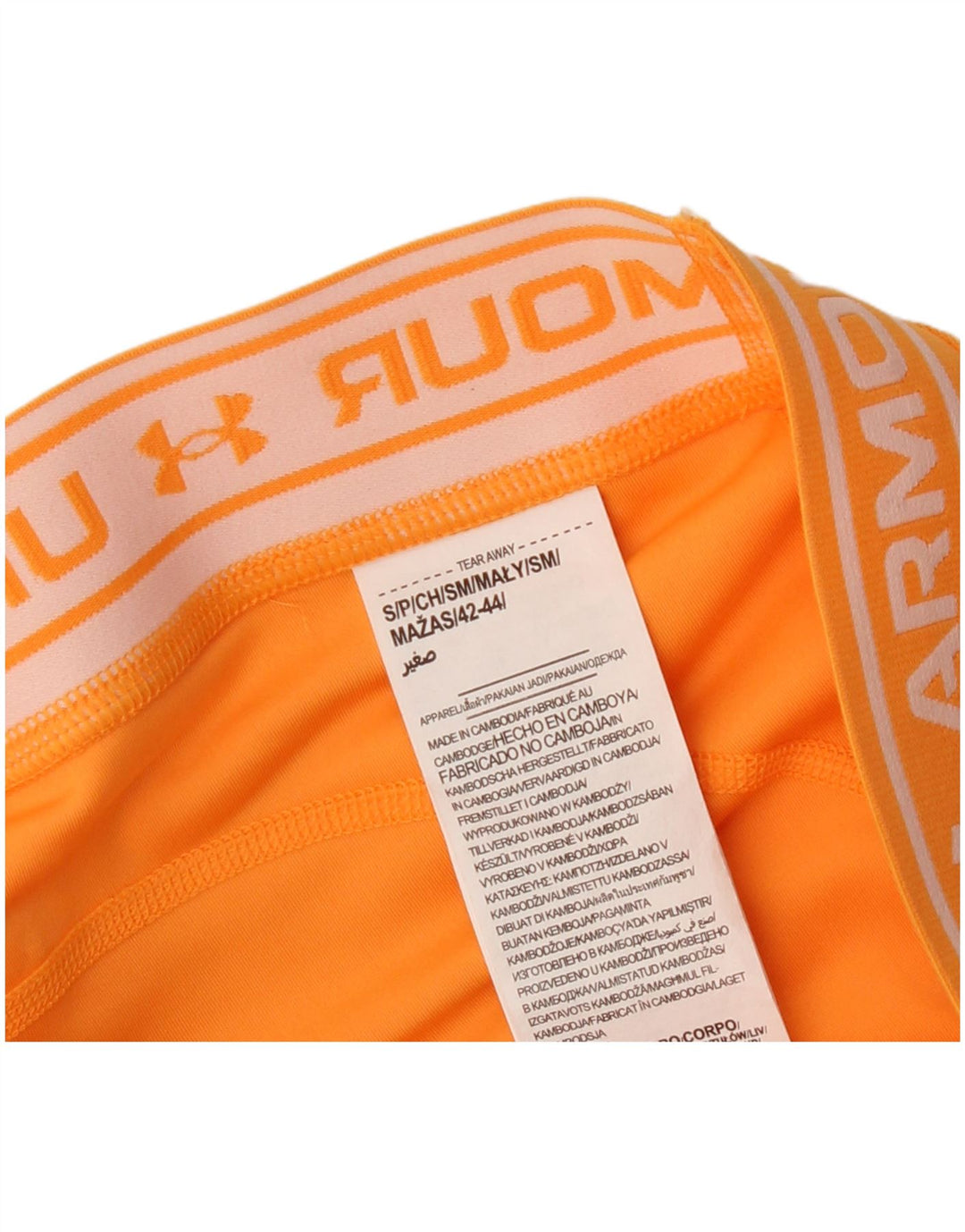 Under Armour Ensemble 2 pièces ajusté graphique pour femme UK 10 Small Orange