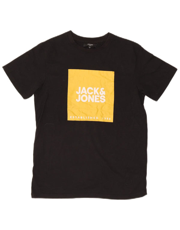 Jack & Jones T-Shirt Graphique Homme Petit Noir Coton