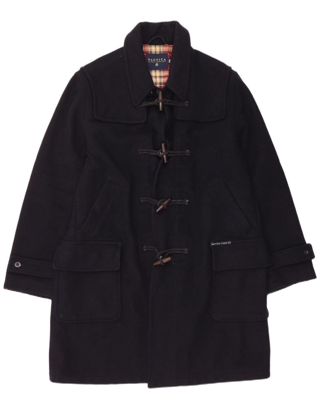 Nautica Duffle Coat Homme UK 38 Bleu Marine Moyen